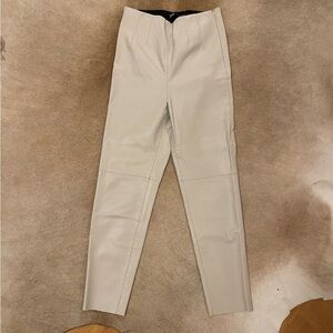 Zara Cream leather Pants